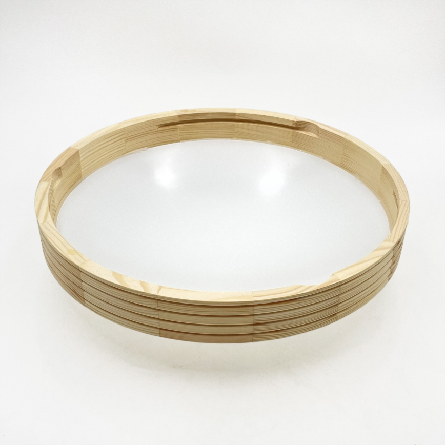Plafoniera NATURAL MODERN SLIM 2xE27/15W/230V, diam. 37,5 cm, in pino