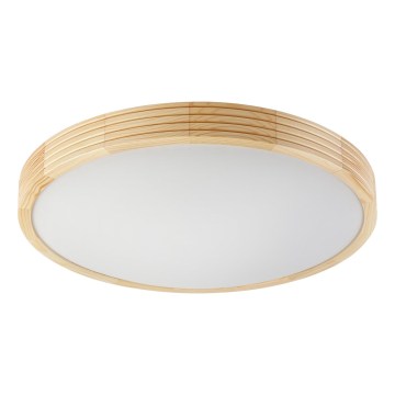 Plafoniera NATURAL MODERN SLIM 3xE27/15W/230V, Ø 47,5 cm, finitura pino