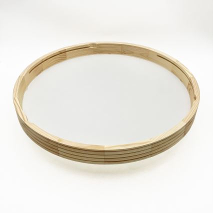 Plafoniera NATURAL MODERN SLIM 3xE27/15W/230V, Ø 47,5 cm, finitura pino