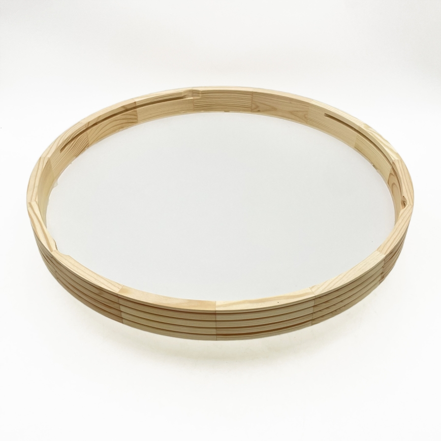 Plafoniera NATURAL MODERN SLIM 3xE27/15W/230V, Ø 47,5 cm, finitura pino