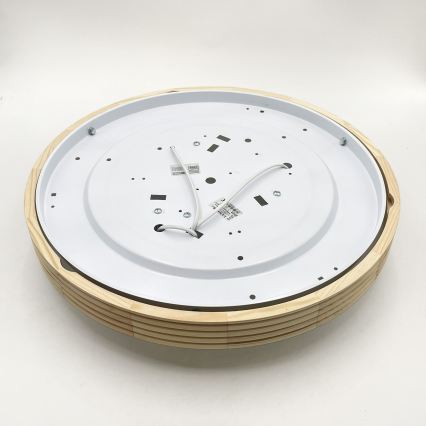 Plafoniera NATURAL MODERN SLIM 3xE27/15W/230V, Ø 47,5 cm, finitura pino