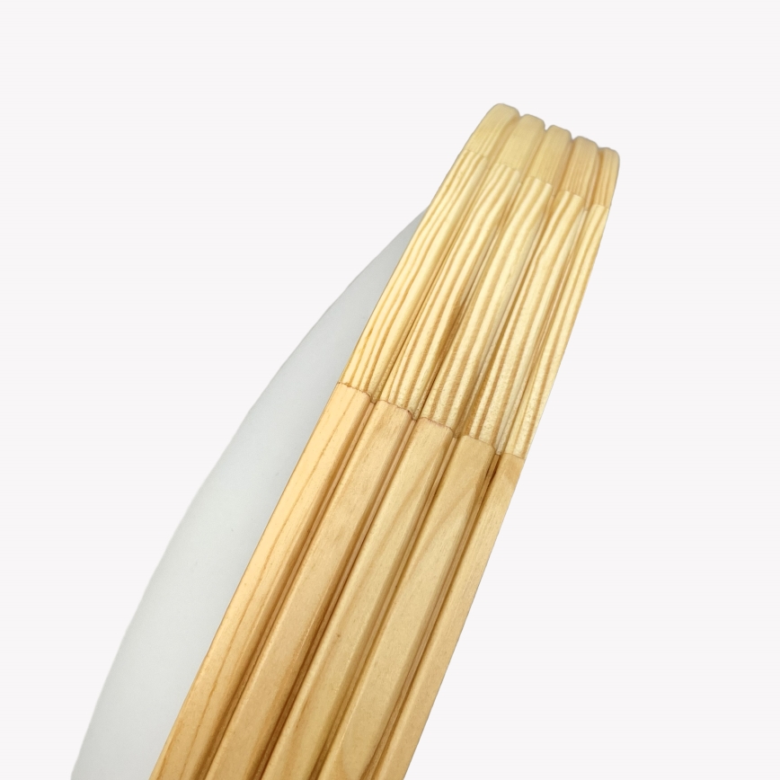 Plafoniera NATURAL MODERN SLIM 3xE27/15W/230V, Ø 47,5 cm, finitura pino