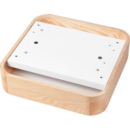 Plafoniera NATURAL SQUARE 2xE27/15W/230V 35x35 cm pino