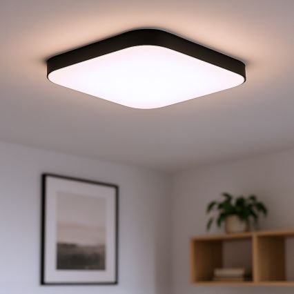 Plafoniera NEMO LED/36W/230V 50x50 cm nera