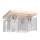 Plafoniera NORMAN WOOD 4xE27/25W/230V Betulla