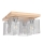 Plafoniera NORMAN WOOD 4xE27/25W/230V quercia opaco