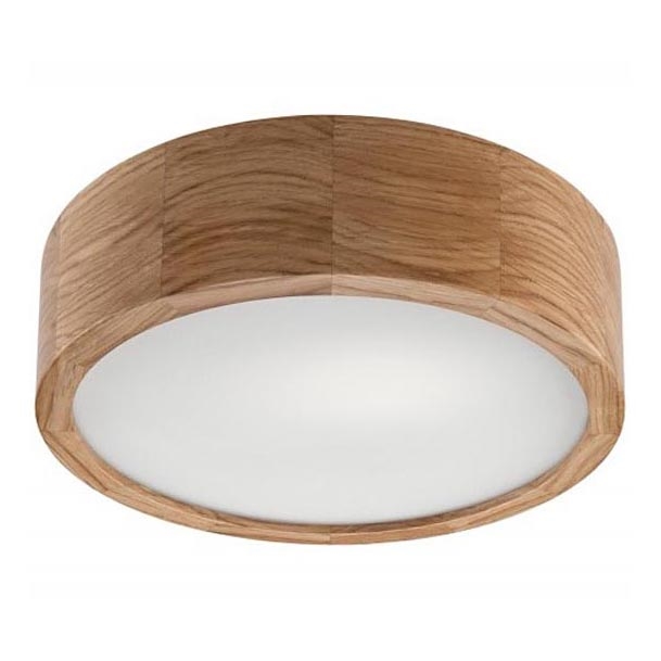 Plafoniera OAK 1xE27/60W/230V quercia ø 27,5 cm