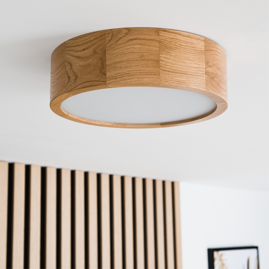 Plafoniera OAK 1xE27/60W/230V rovere Ø 27,5 cm