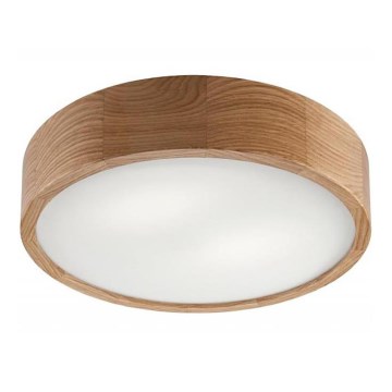 Plafoniera OAK 2xE27/60W/230V quercia diam. 37 cm