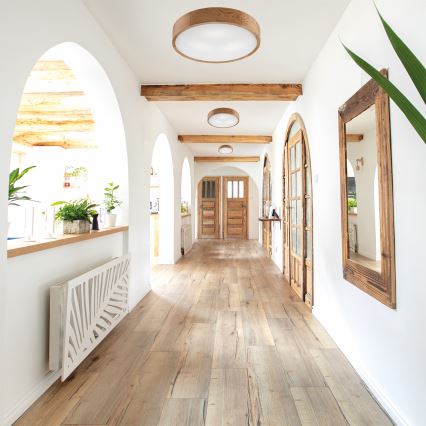 Plafoniera OAK 3xE27/60W/230V quercia ø 47,5 cm