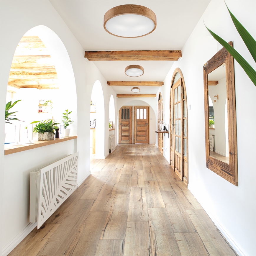 Plafoniera OAK 3xE27/60W/230V quercia ø 47,5 cm