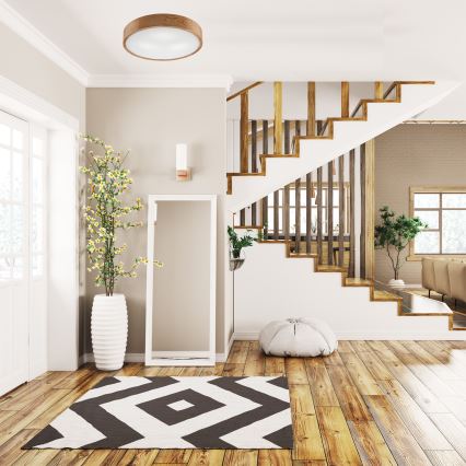 Lampada da soffitto OAK 3xE27/60W/230V rovere ? 47,5 cm
