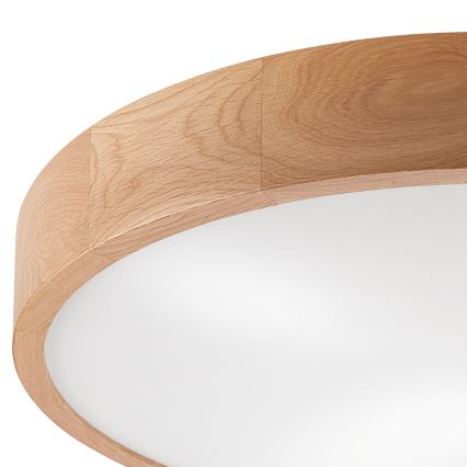 Plafoniera OAK 4xE27/60W/230V ø 57,5 cm quercia