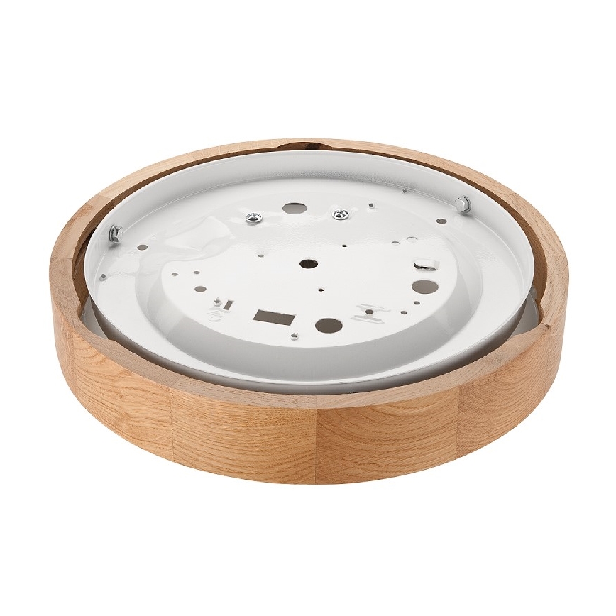 Plafoniera OAK SLIM 1xE27/60W/230V quercia ø 27 cm