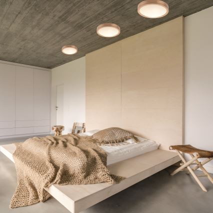 Plafoniera OAK SLIM 2xE27/60W/230V quercia ø 37 cm