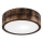 Plafoniera OAK SMOKY 1xE27/15W/230V ø 27,5 cm quercia/marrone scuro