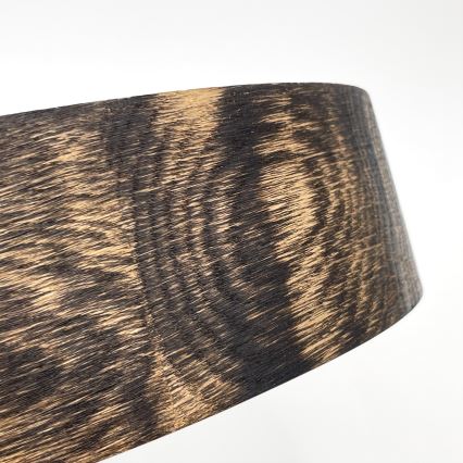 Plafoniera OAK SMOKY 1xE27/15W/230V ø 27,5 cm quercia/marrone scuro