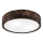 Plafoniera OAK SMOKY 2xE27/15W/230V ø 37,5 cm quercia/marrone scuro