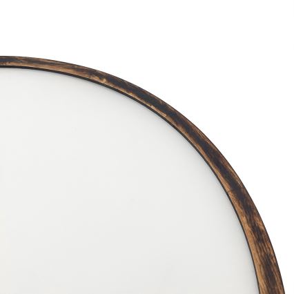 Plafoniera OAK SMOKY 3xE27/15W/230V ø 47,5 cm quercia/marrone scuro