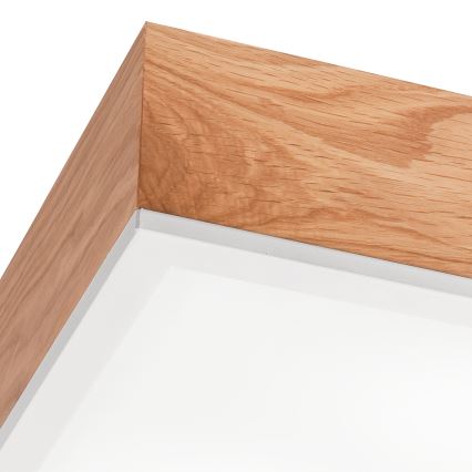 Plafoniera OAK SQUARE 2xE27/15W/230V 31x31 cm quercia/bianco