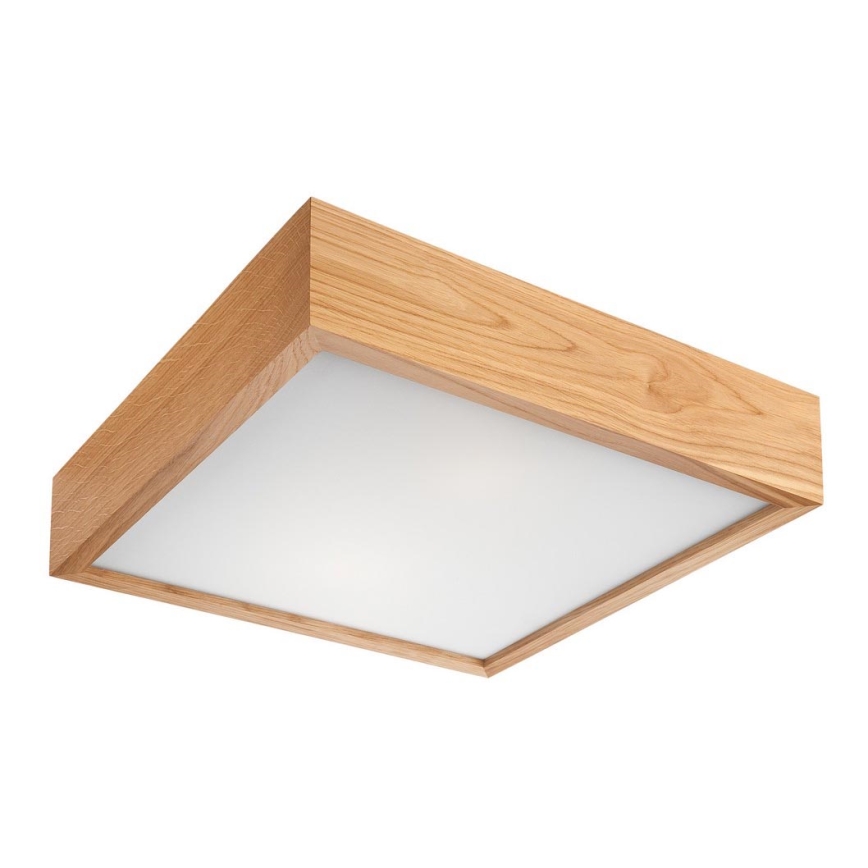 Plafoniera OAK SQUARE 2xE27/60W/230V quercia 37,5 cm