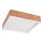 Plafoniera OAK SQUARE 4xE27/15W/230V 39x39 cm quercia/bianco