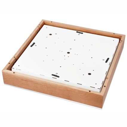 Plafoniera OAK SQUARE 4xE27/15W/230V 48x48 cm quercia/bianco