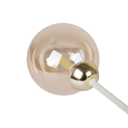 Plafoniera OBSIDIAN 6xG9/10W/230V crema/oro/beige fumé