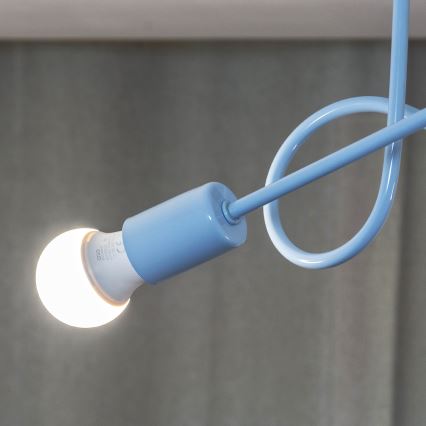 Plafoniera OXFORD 2xE27/15W/230V blu