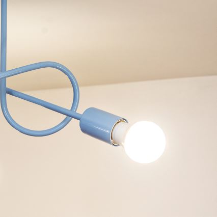 Plafoniera OXFORD 3xE27/15W/230V blu