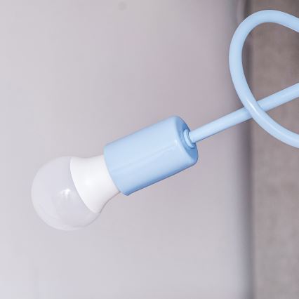 Plafoniera OXFORD 3xE27/15W/230V blu