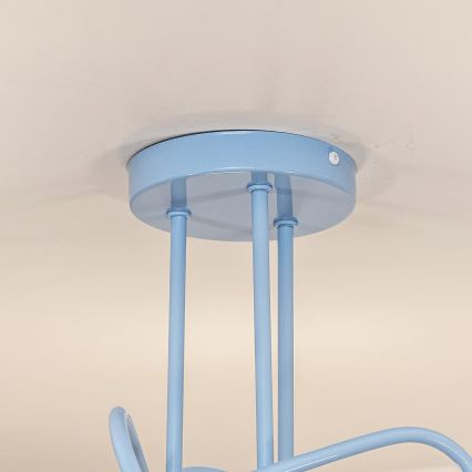 Plafoniera OXFORD 3xE27/15W/230V blu