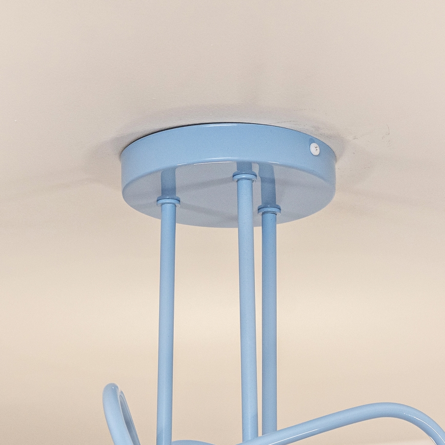 Plafoniera OXFORD 3xE27/15W/230V blu