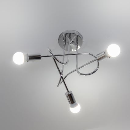 Plafoniera OXFORD 3xE27/15W/230V cromo lucido