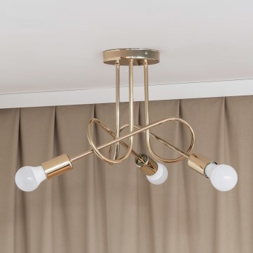 Plafoniera OXFORD 3xE27/15W/230V, dorata