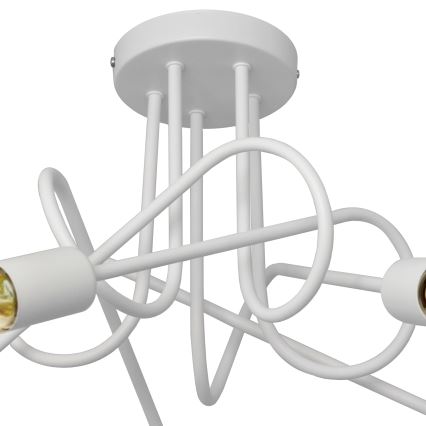 Plafoniera OXFORD 5xE27/15W/230V bianco