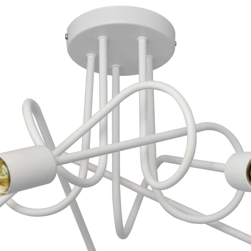 Plafoniera OXFORD 5xE27/15W/230V bianco
