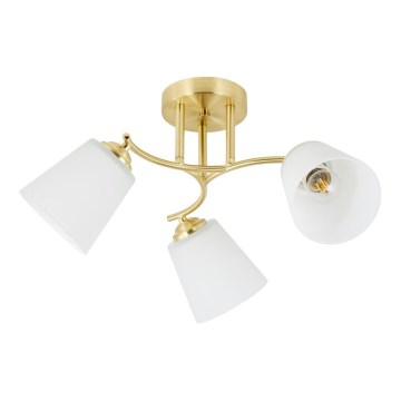 Plafoniera PAFOS 3xE27/15W/230V, finitura oro