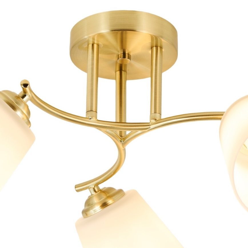 Plafoniera PAFOS 3xE27/15W/230V, finitura oro
