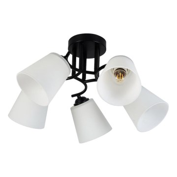 Plafoniera PAFOS 5xE27/15W/230V nera