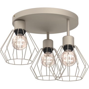Plafoniera PARKLA 3xE27/15W/230V beige