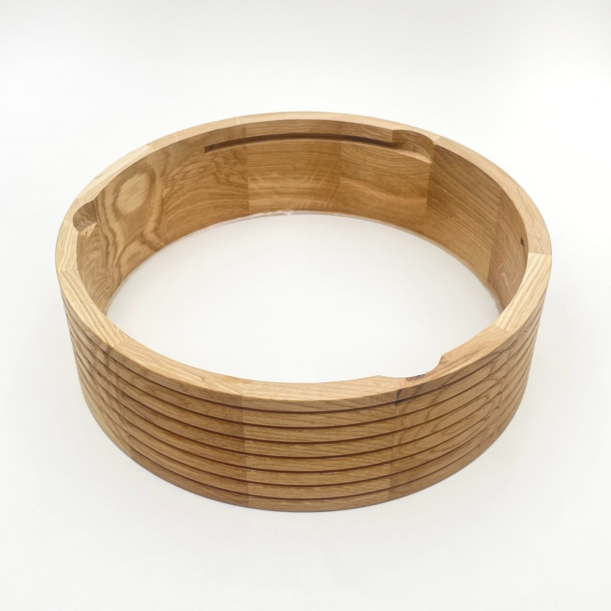 Plafoniera per bagno OAK 2xE27/15W/230V IP54 rovere, Ø 27 cm