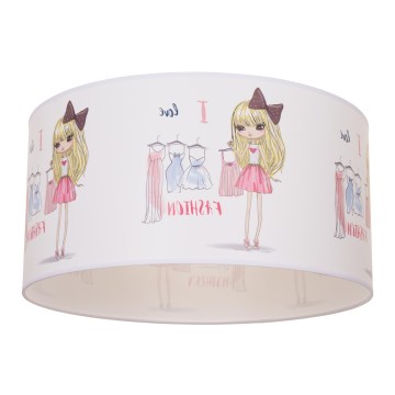 Plafoniera per bambini GIRLS VIBES 1xE27/60W/230V Ø 40 cm Amo la moda