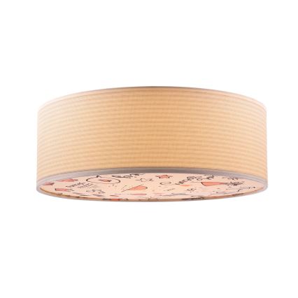 Plafoniera per bambini KIDDY 2xE27/40W/230V beige/rosa