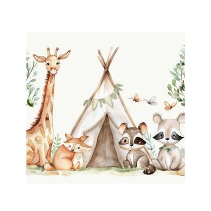Plafoniera per bambini KIDS ROOM 1xE27/60W/230V Ø 40 cm con animaletti