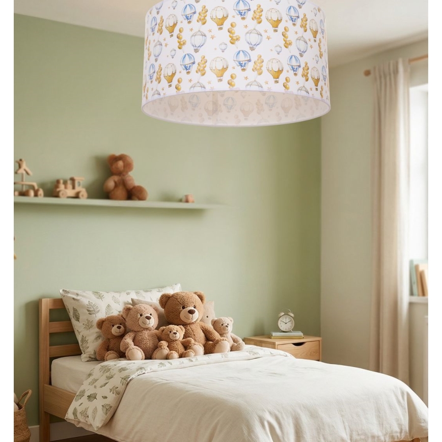 Plafoniera per bambini KIDS ROOM 1xE27/60W/230V Ø 40 cm, decorazione a palloncini