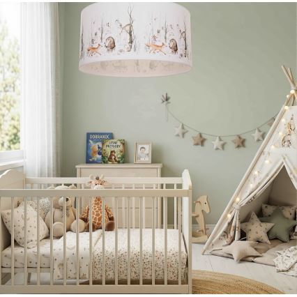 Plafoniera per cameretta KIDS ROOM 1xE27/60W/230V Ø 40 cm a tema animali
