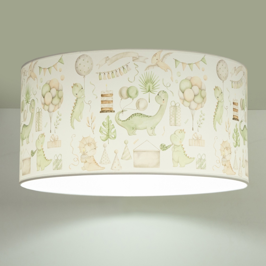 Plafoniera per cameretta KIDS ROOM 1xE27/60W/230V Ø 40 cm dinosauro