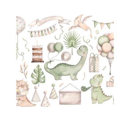 Plafoniera per cameretta KIDS ROOM 1xE27/60W/230V Ø 40 cm dinosauro