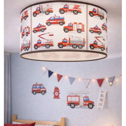 Plafoniera per cameretta KIDS ROOM 1xE27/60W/230V Ø 40 cm - Pompieri